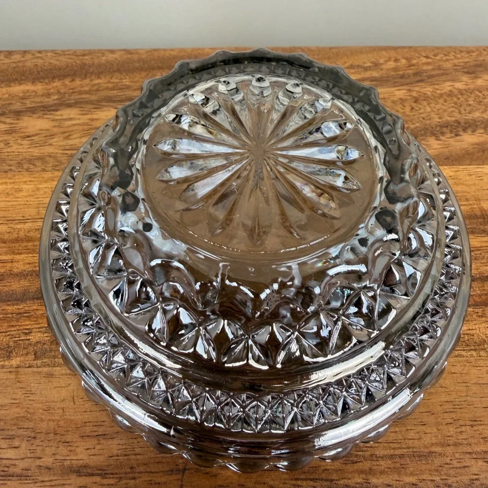 Anchor Hocking Wexford Smoky Grey Glass Dessert Bowls Set of 4 Berry Bowls 5.5